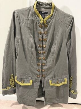 INC International Concepts Olive Green Cotton Jacket